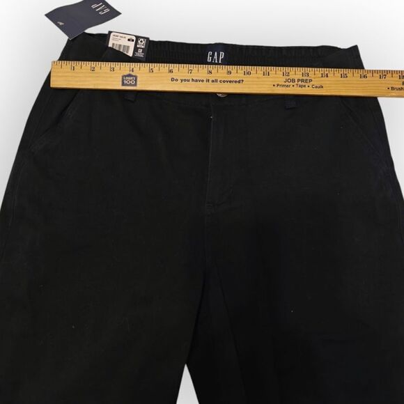 NWT GAP Classic Twill Black Ankle Cropped Pants Size 12 - Picture 5 of 11